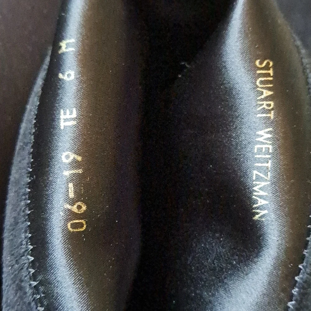 Stuart Weitzman Womens Classic Over The Knee Black Suede‎ Boots 2.5